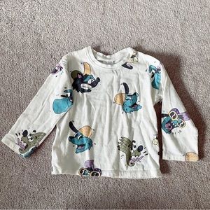 12M-18M Cartoon Print Shirt by Zara